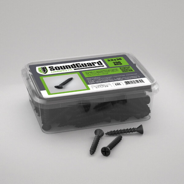 Саморезы SoundGuard  ГП 3,9х30 (уп.200 шт.)