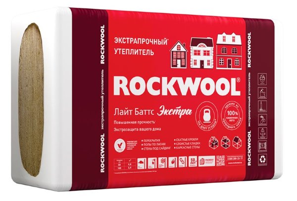 ROCKWOOL ЛАЙТ БАТТС ЭКСТРА 100 (4 плит/0,24м3)