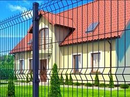 Ограждения для коттеджа, дачи, садового участка из 3Д сетки секционной(пог м)